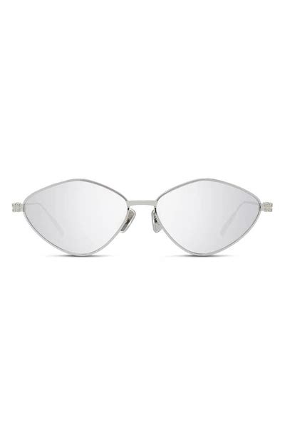 Givenchy 57 mm Matte Palladium Sunglasses 